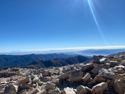 A look towards the ocean, then time to start heading down.