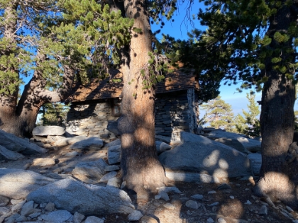 I made it to the hut. Too close to turn around now.