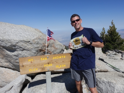 First successful summit of the three at 3:42pm. Someone took the picture for me just before they headed down. I had the summit to myself for the next 20min or so after that.