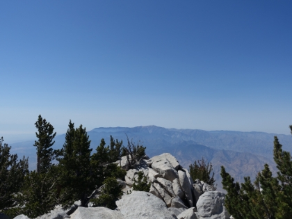 Summit views. It was a pretty clear day considering fires were still burning in the Mt. Baldy area.