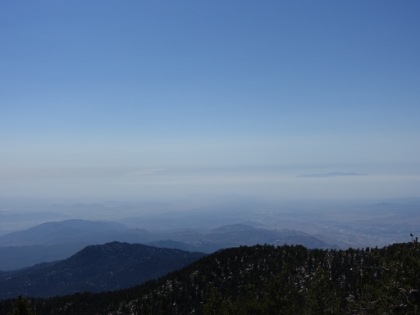 Hazier in that direction.