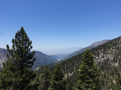 A look down the valley with Mt. Baldy in the distance.