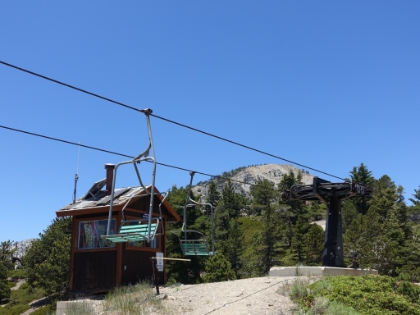 Chair 4 at the top of the ski resort.
