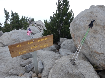 And sumitted. A slow time for me, but my focus was on just making it without totally trashing my aching heels.