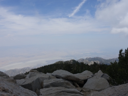 Hazy view from the top.