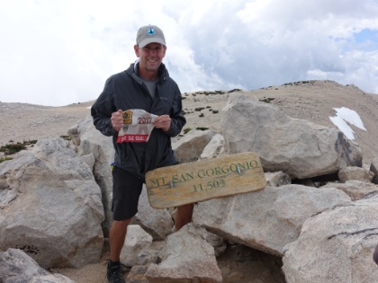 The summit photo. The only time I would need a jacket during the three days. It was windy and probably in the 40s on top.