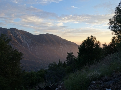 The evening lighting down the other end of Mill Creek canyon.