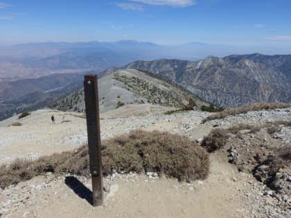 A new sign that will hopefully help make sure people head down the right trail and don't end-up at the ranger station instead of Manker Flats!