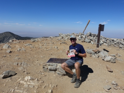 Someone came along just as I was leaving to take my Adventure 16 summit photo.