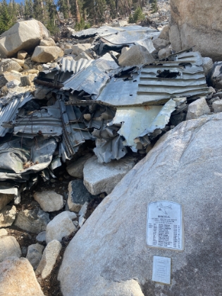 Heading back down the other side of the loop, here passing by the crash site.