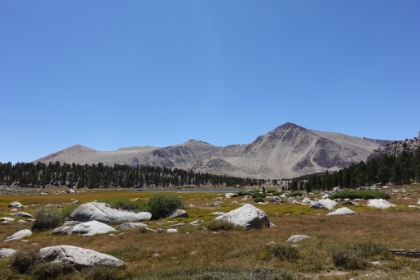Cirque Peak looming over Lake 2.