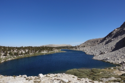 Last look at Lake 3 before we head over the ridge.