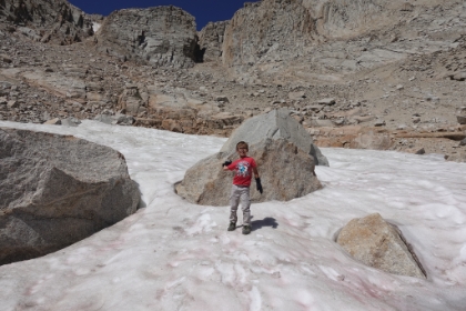 And of course the first snowball fight.