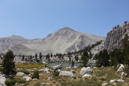 Lake 2 with Cirque Peak towering behind it.