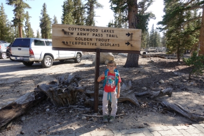 Success. Though the second day was mostly downhill, we did 9 miles, a record for Aidan, and with a pack on no less. End to an amazing adventure!