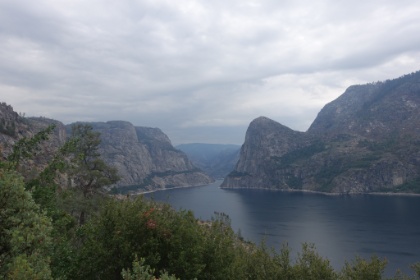 One of the last views of the lake before climbing over the ridge.