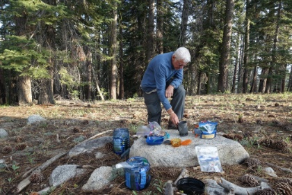 Our Night 1 dinner table.