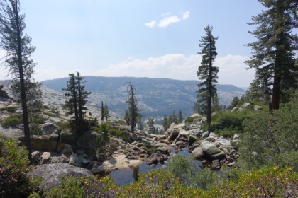 Our first signs of real water. In any normal year, this would probably be a roaring cascade. It's almost dry this year, but still great to see.