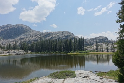 Another beautiful lake. The majority of these are unnamed on the map even though some are quite large.