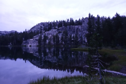 The storm has passed, light is getting low, and the lake is glassy smooth. We haven't seen anyone since early in the morning, and we have the entire lake to ourselves. End to a great Day 2!