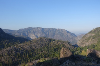 Looking out towards Hetch Hetchy in the distance from our excellent camping perch.