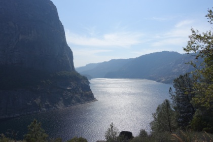 Almost around the prominent Kolana Rock, and we get our first view of the destination in the distance.
