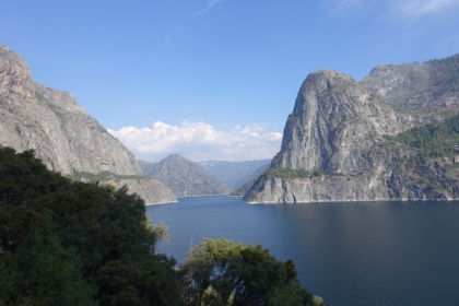 Hard to believe we were at the far end of the lake not long ago. But we are gassed out at this point and in death march mode trying to get to the finish line. And Dad's feet are pretty trashed from blisters (I should have made sure he put some miles in those shoes first!).