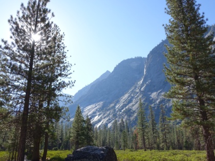 A beautiful morning in the canyon, not a cloud in the sky.