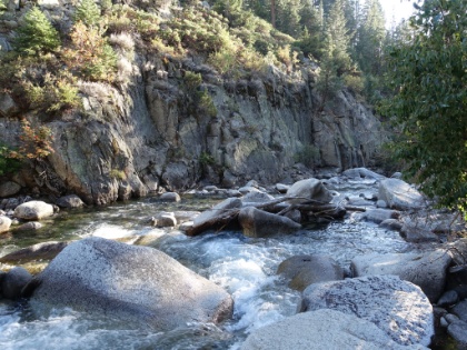 Woods Creek not far from the tent site and our water source for the night.