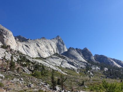 A look at the granite Castle Domes 2,000' above us.