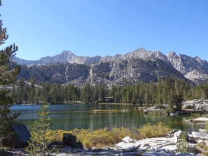 First view of Arrowhead Lake, our destination for the night.