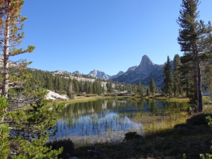 Now almost completely around the lake and more great views.