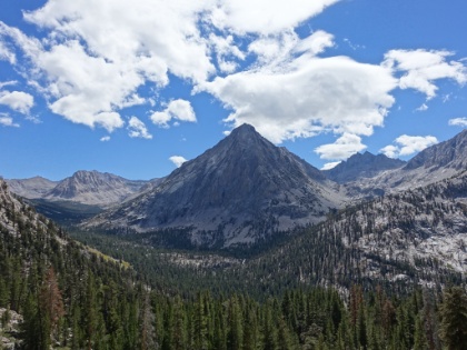 The picture just doesn't do it justice. I believe this is East Vidette. Awe inspiring in person.