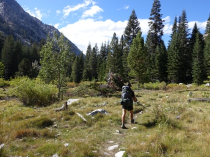 Almost to Junction Meadow, and it's time to start thinking about a campsite for the night.