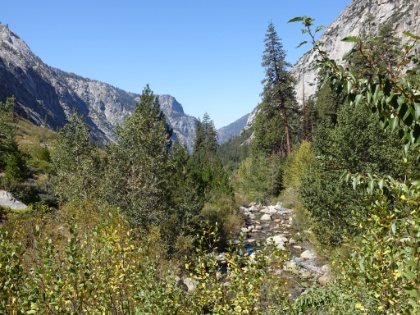 Bubbs Creek flowing into Kings Canyon.