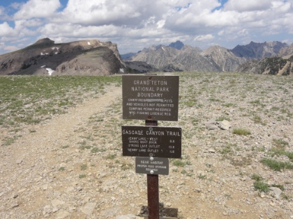 Back into GTNP for the remainder of the trip, and now almost to Hurricane Pass.