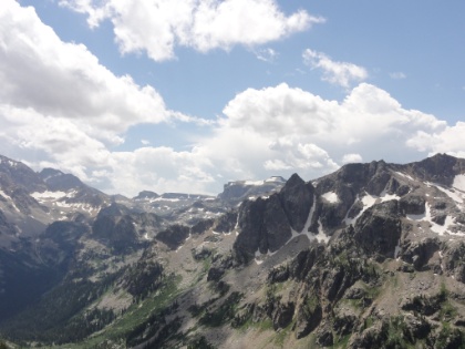 Huge, expansive alpine views from here. You can see all the way back towards Death Canyon Shelf where I was two days ago.