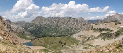 A view down the end of Leigh Canyon from just below the divide. Yet another gorgeous canyon worthy of being a destination by itself.