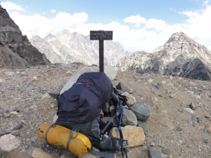 Made it! Paintbrush Divide at 10,700'. Though I have done plenty of harder and steeper trails, this definitely ranks as one my most satisfying accomplishtments. And most importantly, I made it before the storm hit.