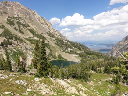 First view of Holly Lake, my destination for the night. Fortunately no rain yet, so I may actually have a dry camp setup tonight!