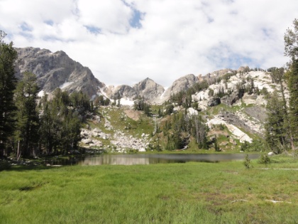 I finally break myself away and head out. Here's one last parting shot of the lake.