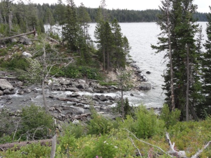 For some reason I found this fascinating. I'm not sure I've ever seen where a river empties into a lake like this before. Pretty cool.