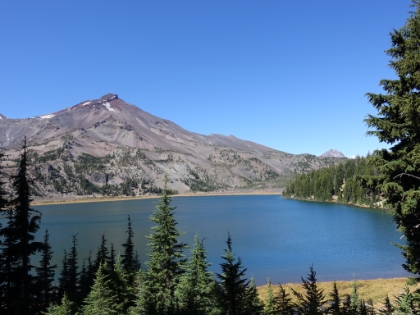 One last view of the lake as we start our climb over the pass and on to the West side of the range.