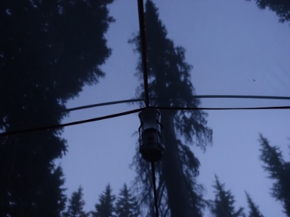 It was a warm enough night (low 40s)  that I was able to sleep with the rainfly off. There was an exceptionally bright moon, and due to my backpacking induced insomnia, I was able to watch it cross the sky all night. I would have rather had the sleep, but it was cool to see.