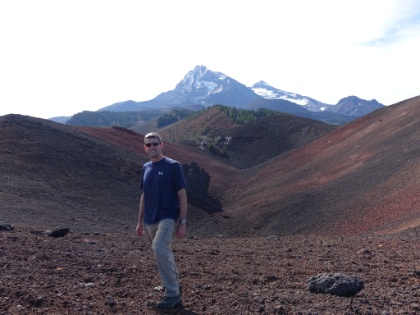 As I was walking round the rim, a group of older women appeared. There was NO way in heck they had come up the little goat trail I had used. I was a little dismayed. But turns out there's an easy, established trail up the other side of the crater. Oh well, my way was definitely more fun. But at least now I had someone to snap a photo for me.