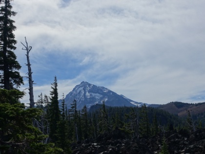 Great North Sister views are over your shoulder most of the afternoon as the trail continues to descend.