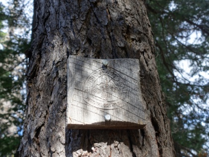 Shorty after South Matthieu Lake, the PCT branches off for a while, which is a different route than we took on the way out. I tried the new route to experience some new trail. These cool PCT markers are frequently used at the trail junctions here.