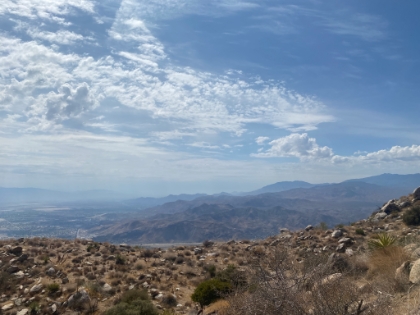 A look at the mountain range to the East.