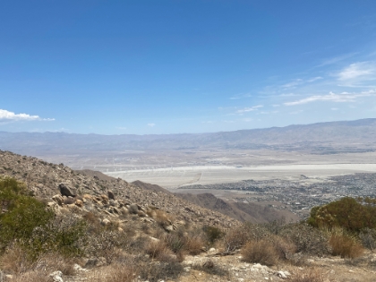 Headed back down. As I dropped down into the 119 heat, I really struggled for the last couple miles. I ended-up using every drop of my 3L of water, and I was trashed by the time I got back to the car. It took me a couple hours to start to feel normal, and I didn't pee for the rest of the day. I probably pushed this one a little too far.