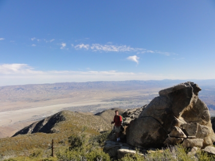 Coach Dru at the obligatory C2C photo spot.